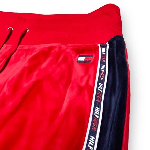 Tommy Hilfiger Sport Velour Velvet Track Sweatpant Joggers - Womens Small - Picture 2 of 4